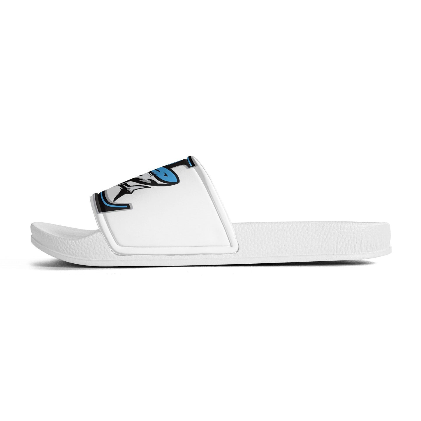 LCC Mens PVC Black and White House Slides/Sandals/Bathroom Slippers