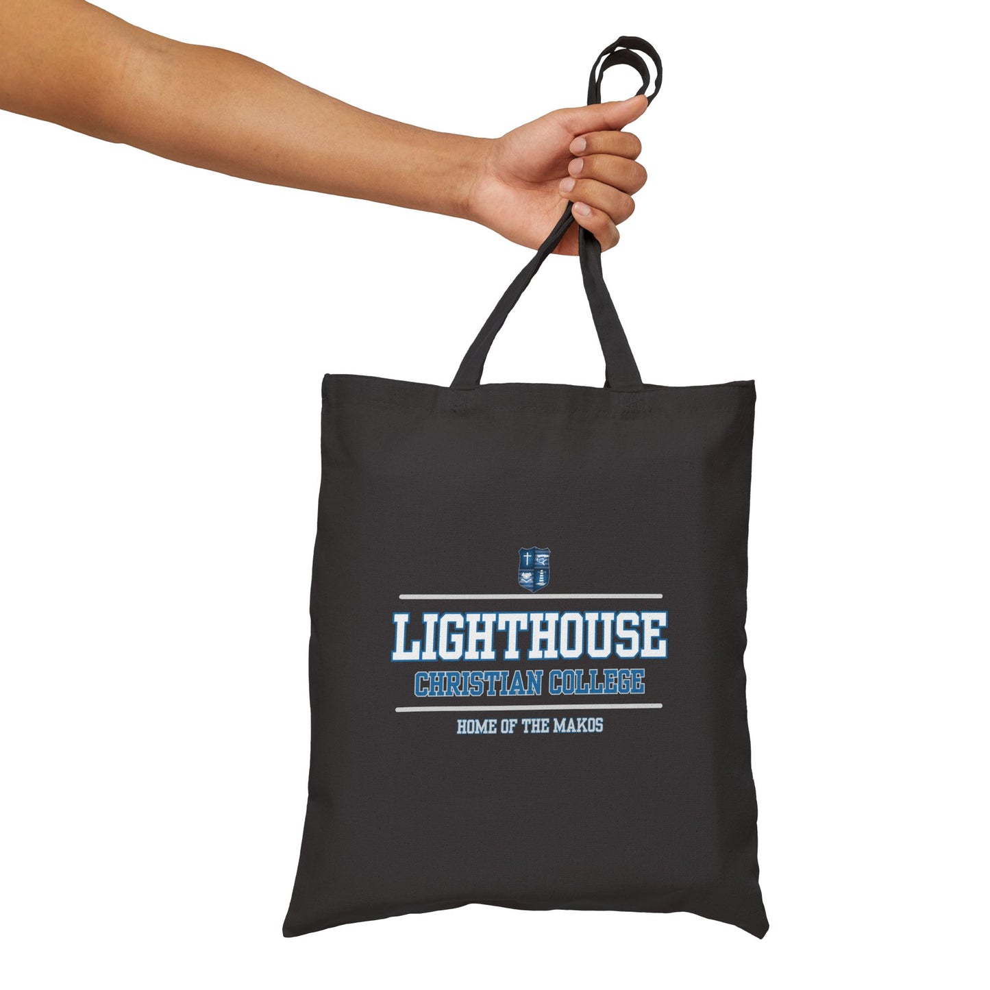 Lighthouse Christian College Shark Canvas Tote Bag