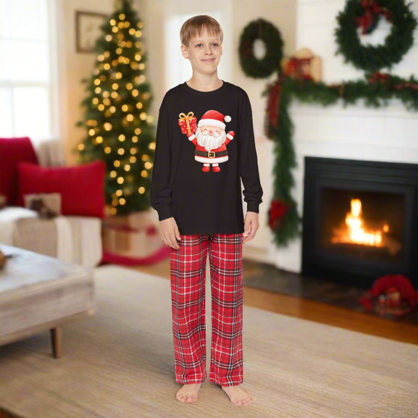 Youth Long Sleeve Holiday Outfit Set