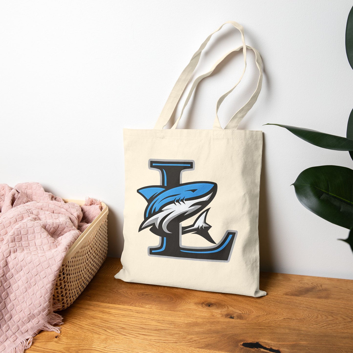 Lighthouse Christian College Shark Canvas Tote Bag