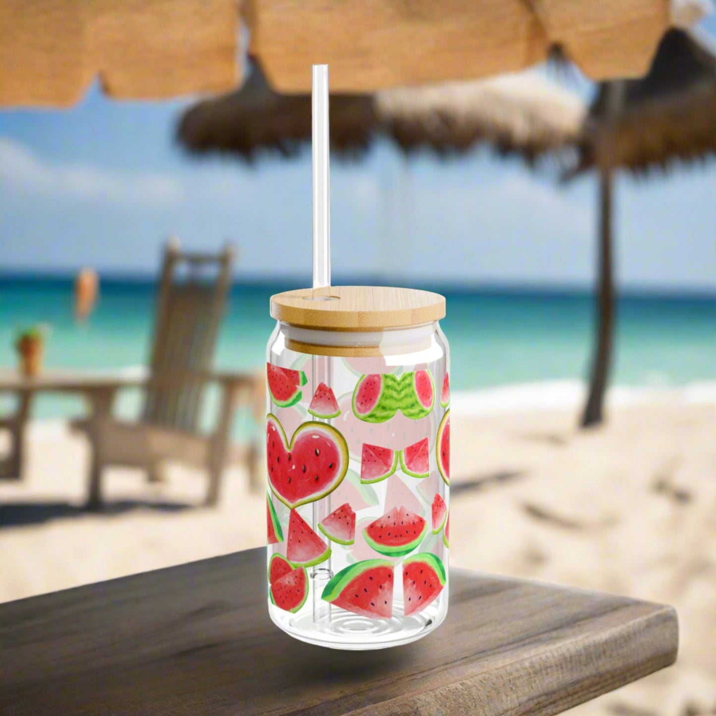 Summer Slice Sipper Glass, 16oz