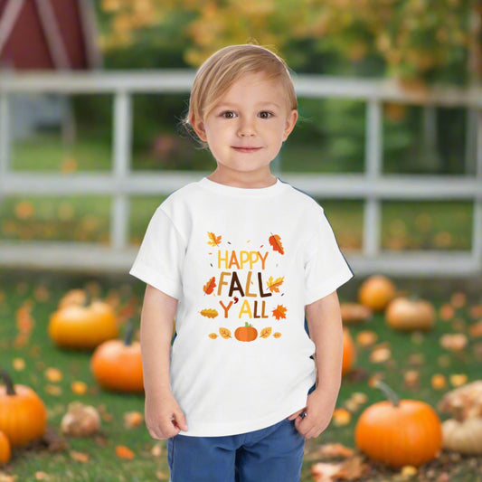 Happy Fall Y'all Toddler Tee