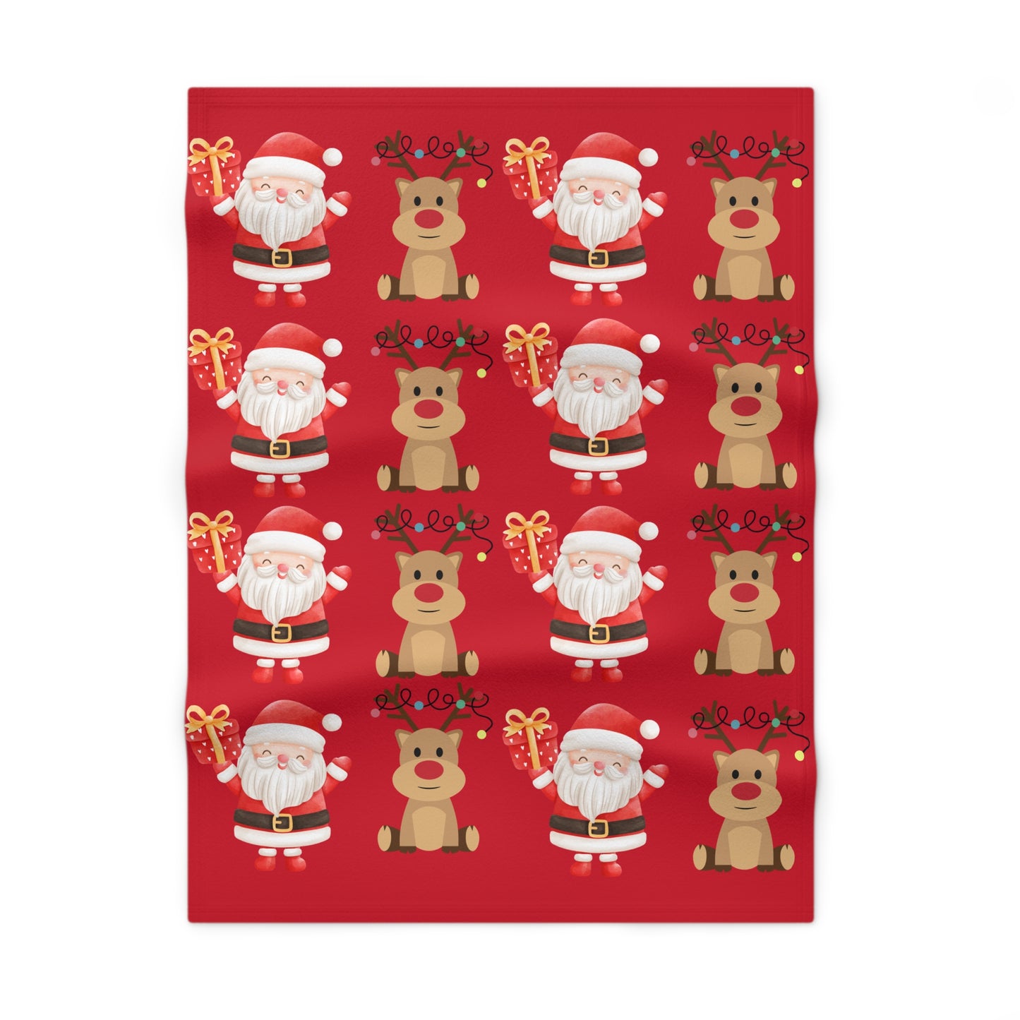 Santa & Rudolph Baby Blanket