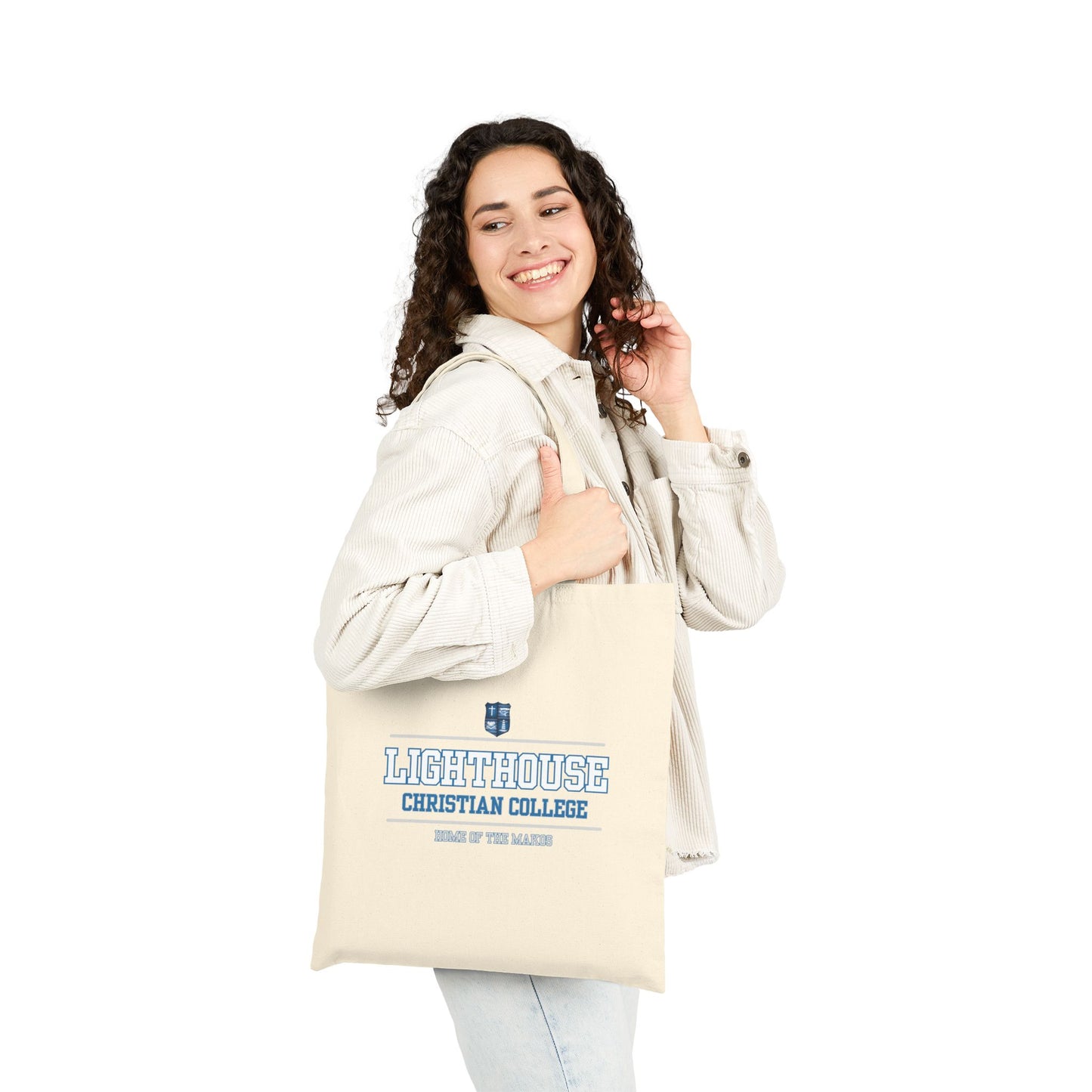 Lighthouse Christian College Shark Canvas Tote Bag
