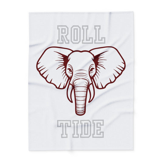 Roll Tide Blanket White