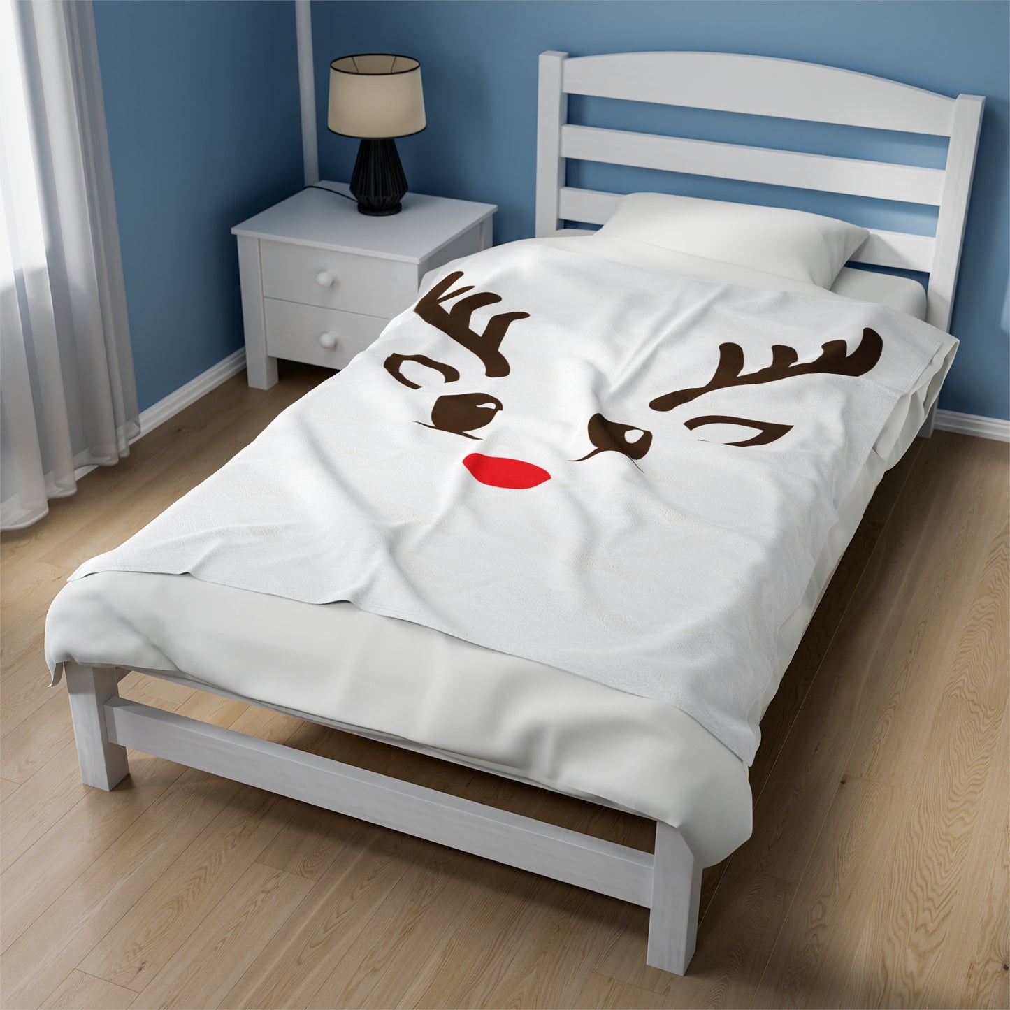 Reindeer Velveteen Plush Blanket