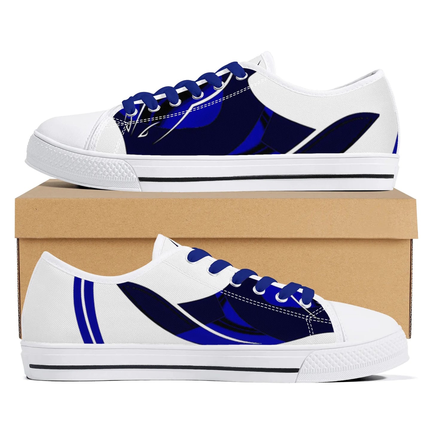 Womens Low Top Canvas Shoes - Stingrays