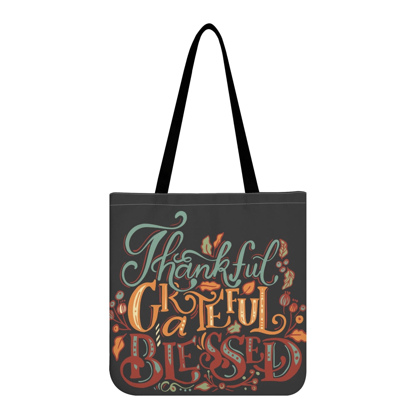 Grateful, Thankful, Blessed Cloth Tote Bag