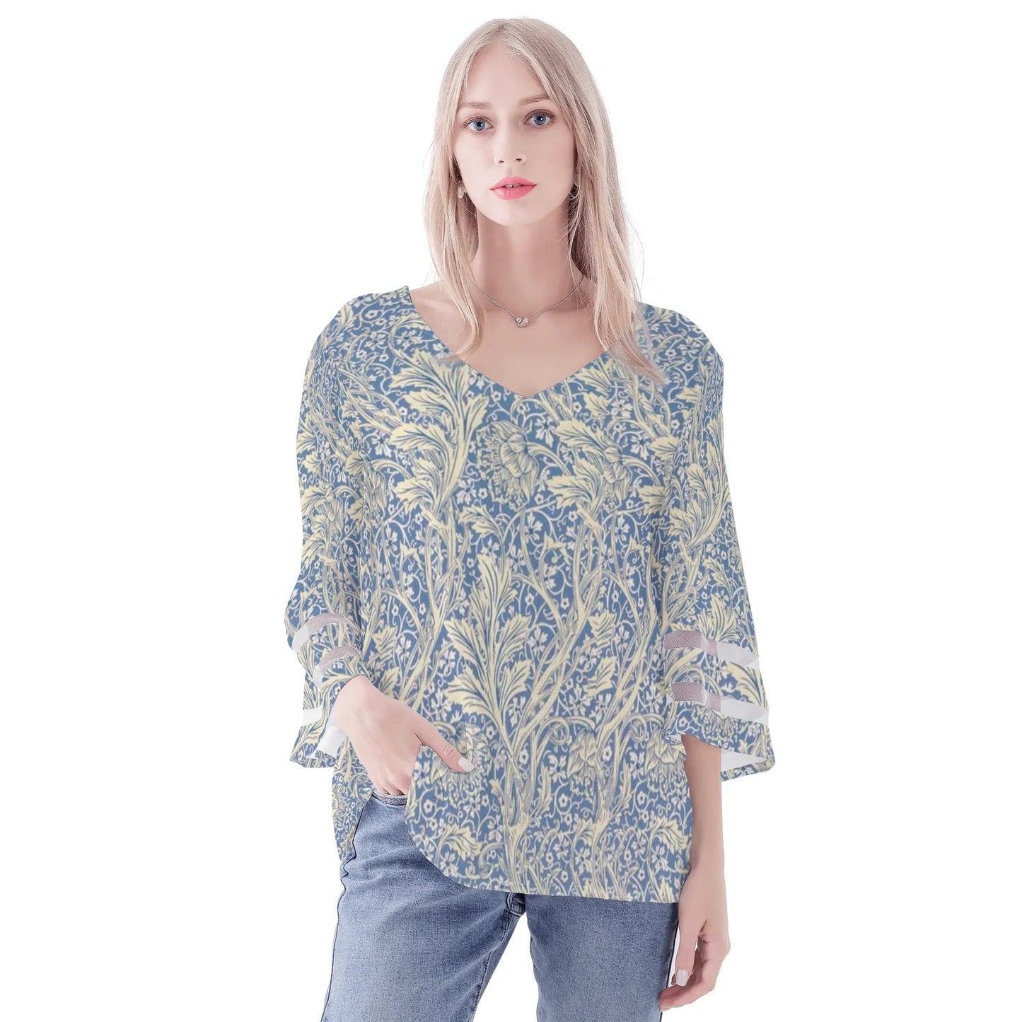 Angels Wings Chiffon Womens Blouse