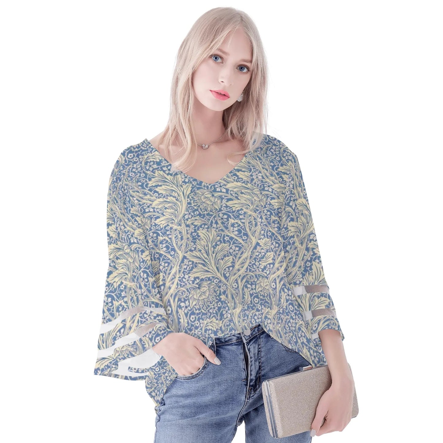 Angels Wings Chiffon Womens Blouse