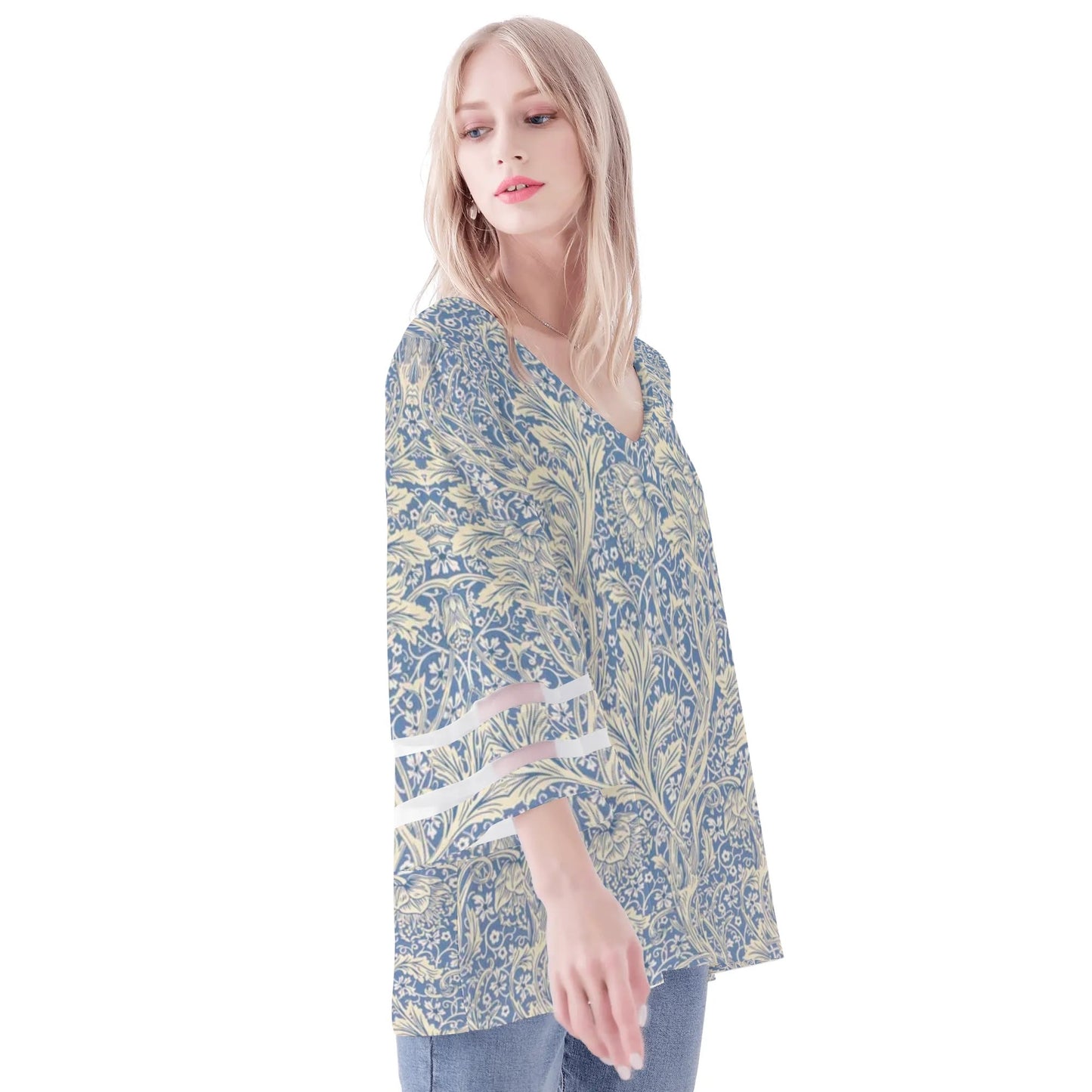 Angels Wings Chiffon Womens Blouse