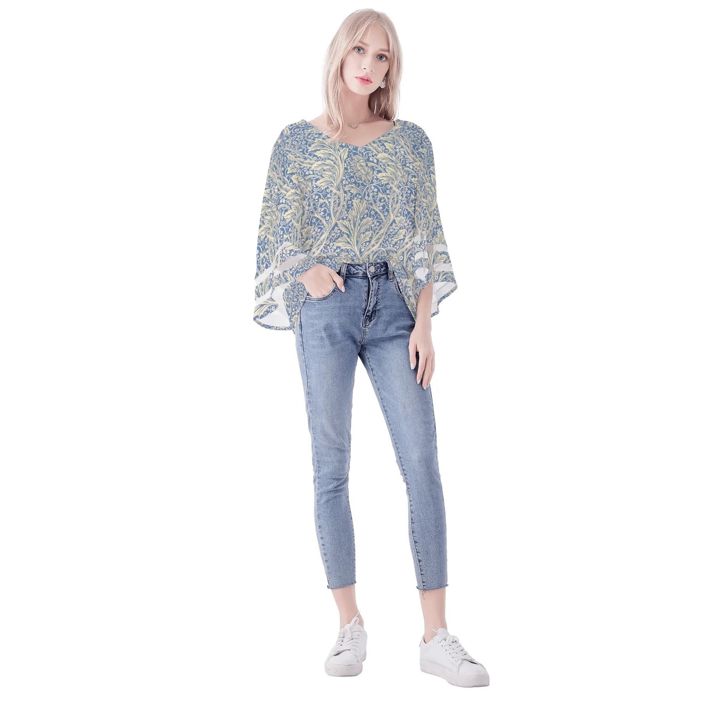 Angels Wings Chiffon Womens Blouse