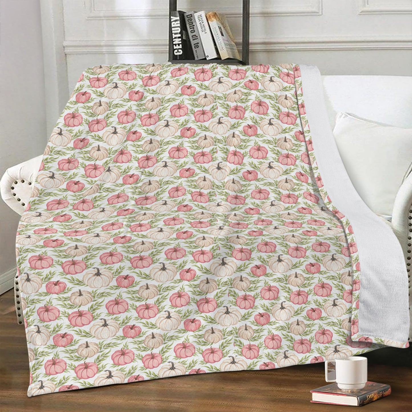 Soft Polyester Premium Fleece Muted Pumpkin Blanket