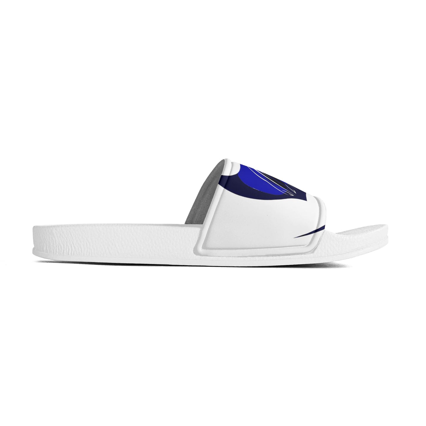 Mens Black and White House Slides/Sandals - Bathroom Slippers