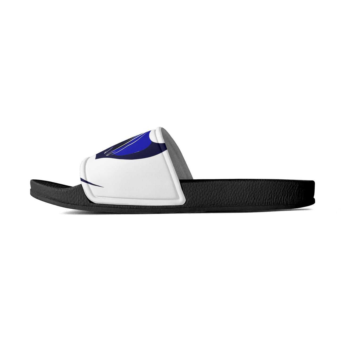 Mens Black and White House Slides/Sandals - Bathroom Slippers