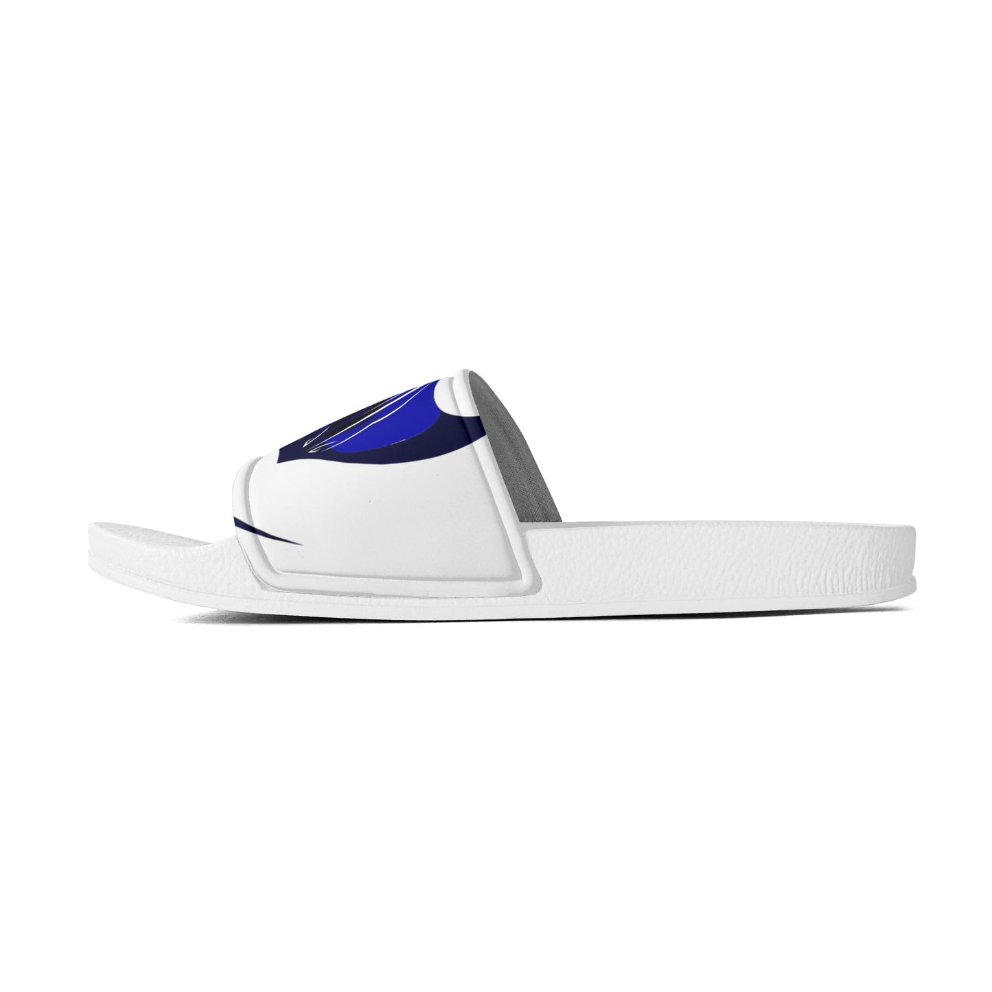 Mens Black and White House Slides/Sandals - Bathroom Slippers