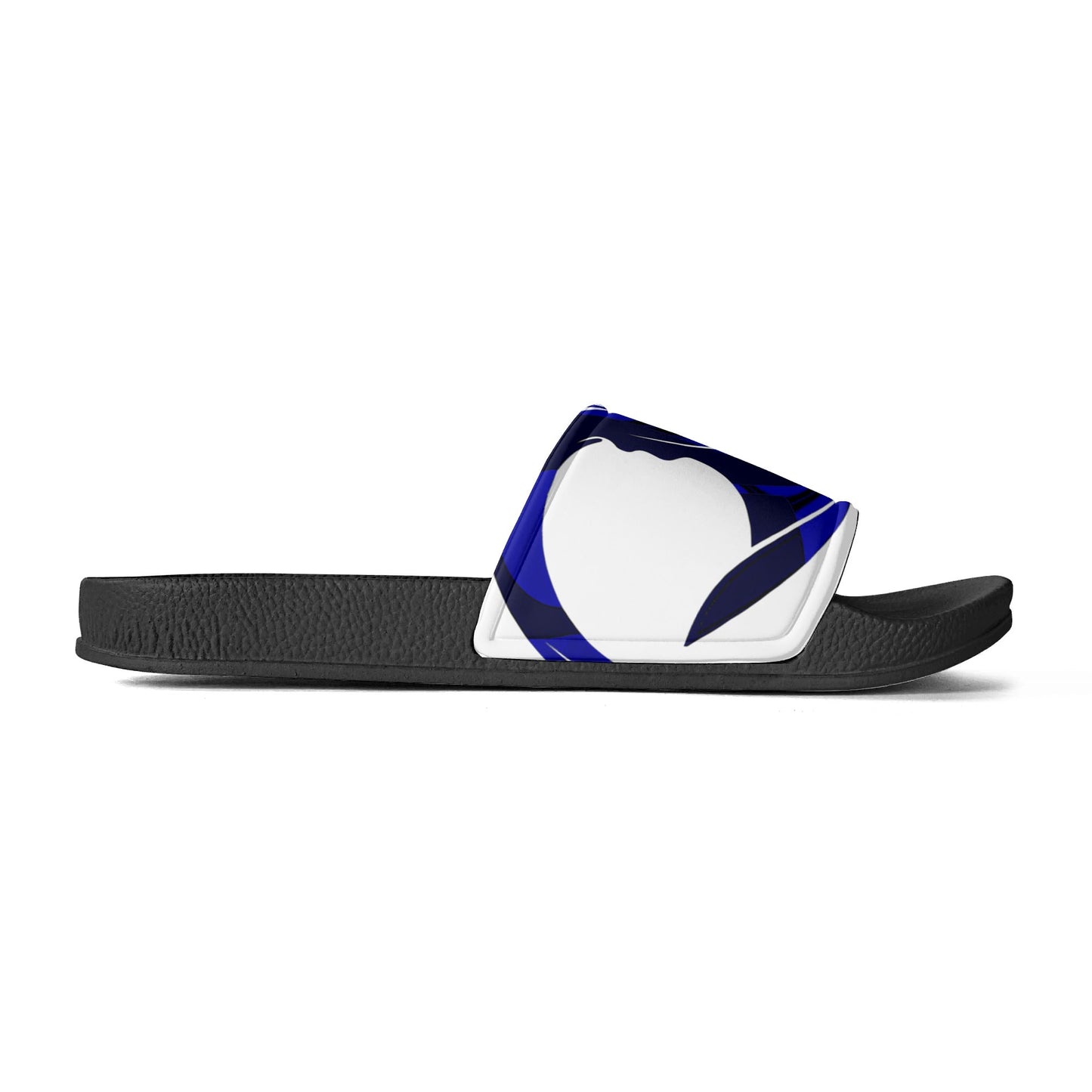 Mens Black and White House Slides/Sandals - Bathroom Slippers