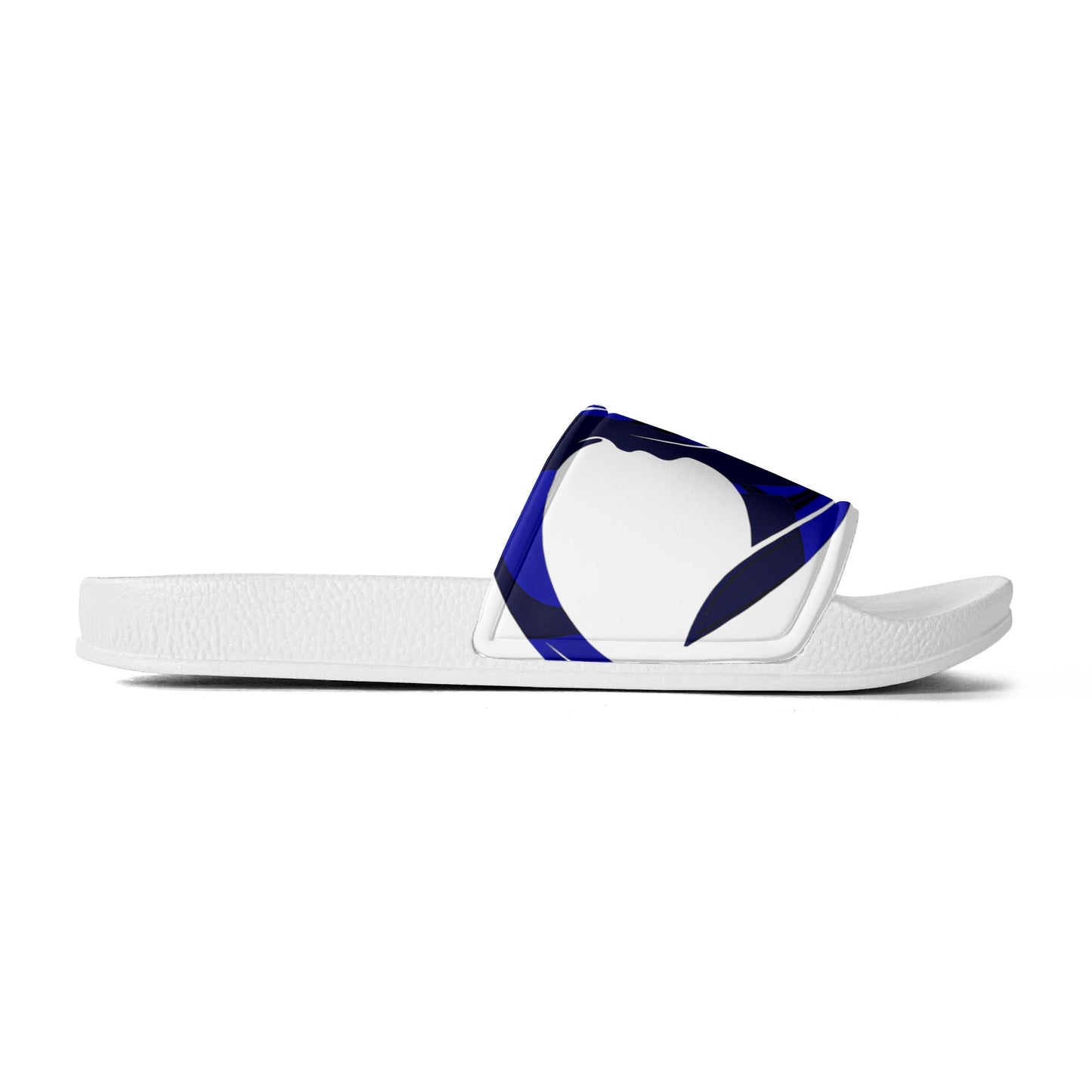 Mens Black and White House Slides/Sandals - Bathroom Slippers