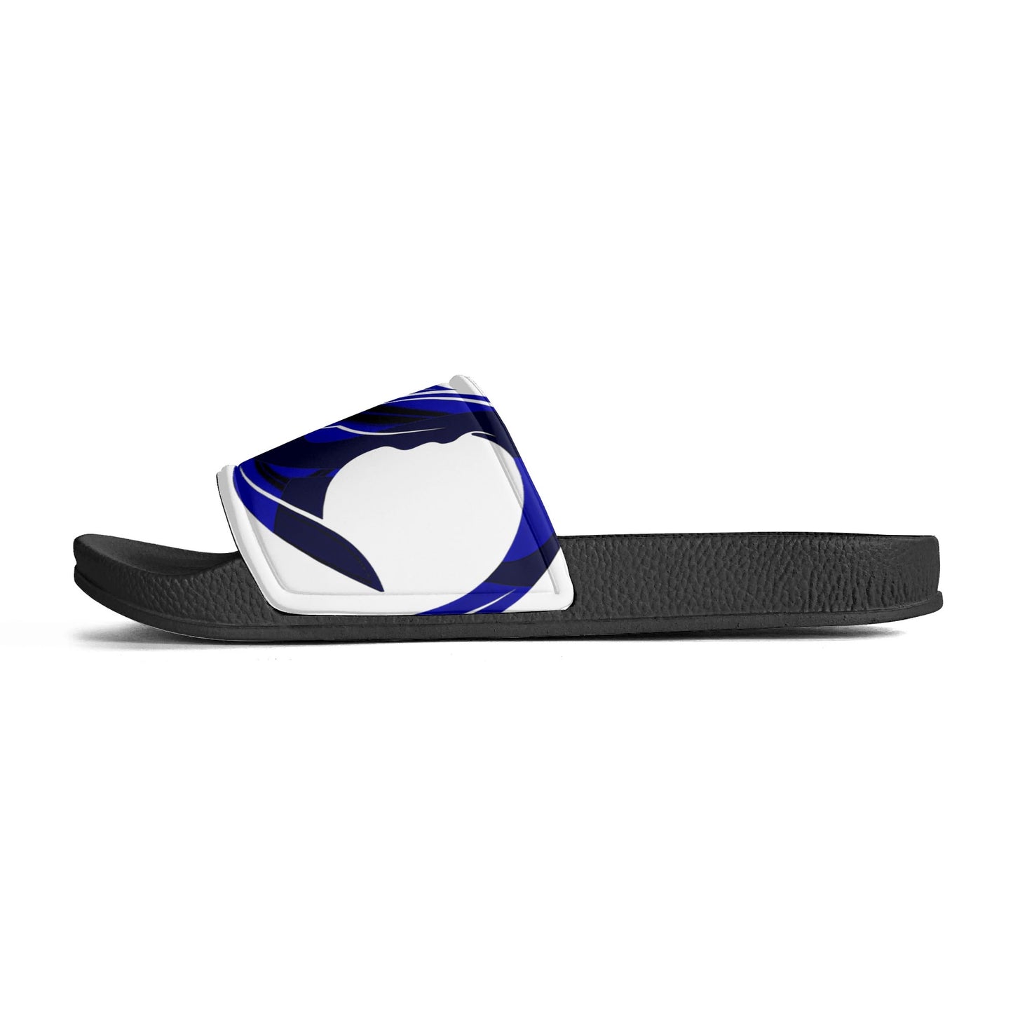 Mens Black and White House Slides/Sandals - Bathroom Slippers