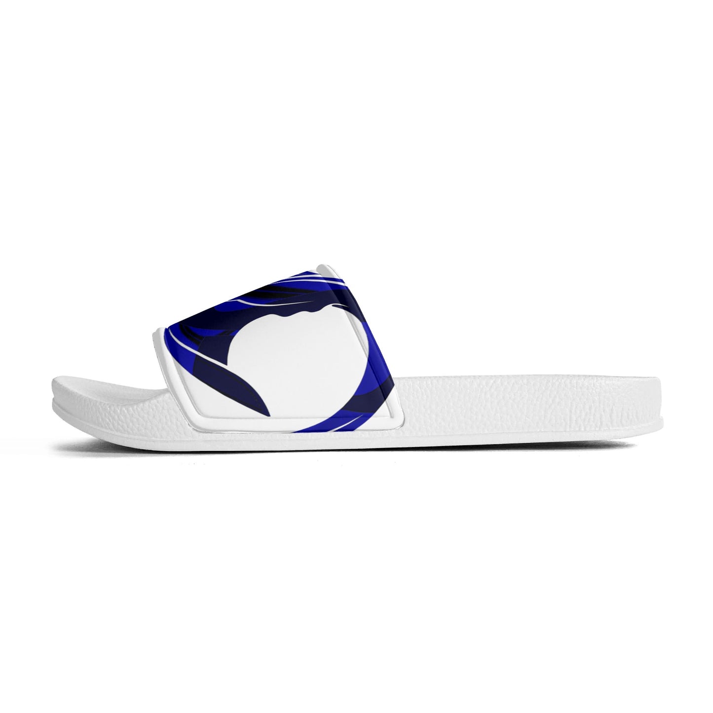 Mens Black and White House Slides/Sandals - Bathroom Slippers