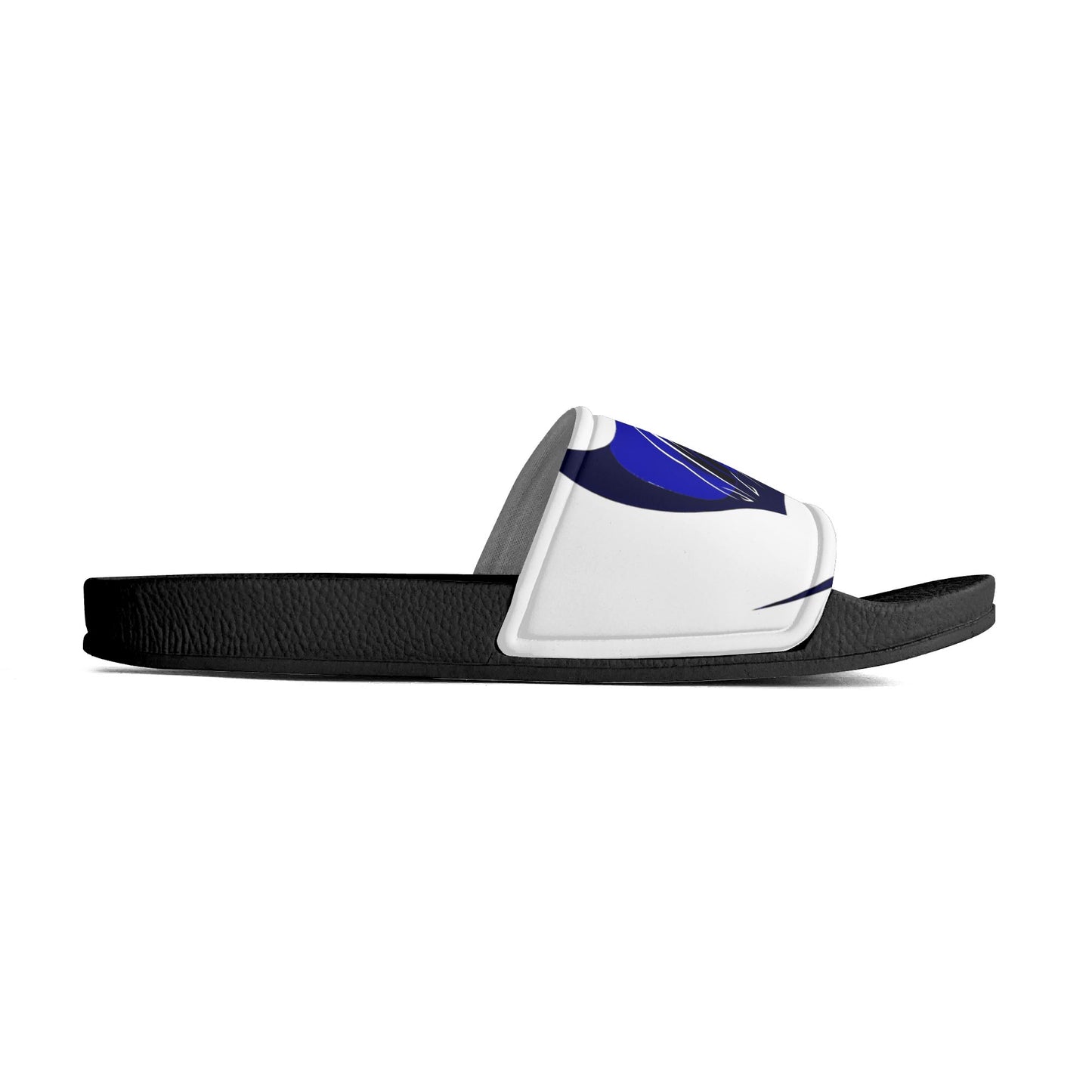 Mens Black and White House Slides/Sandals - Bathroom Slippers