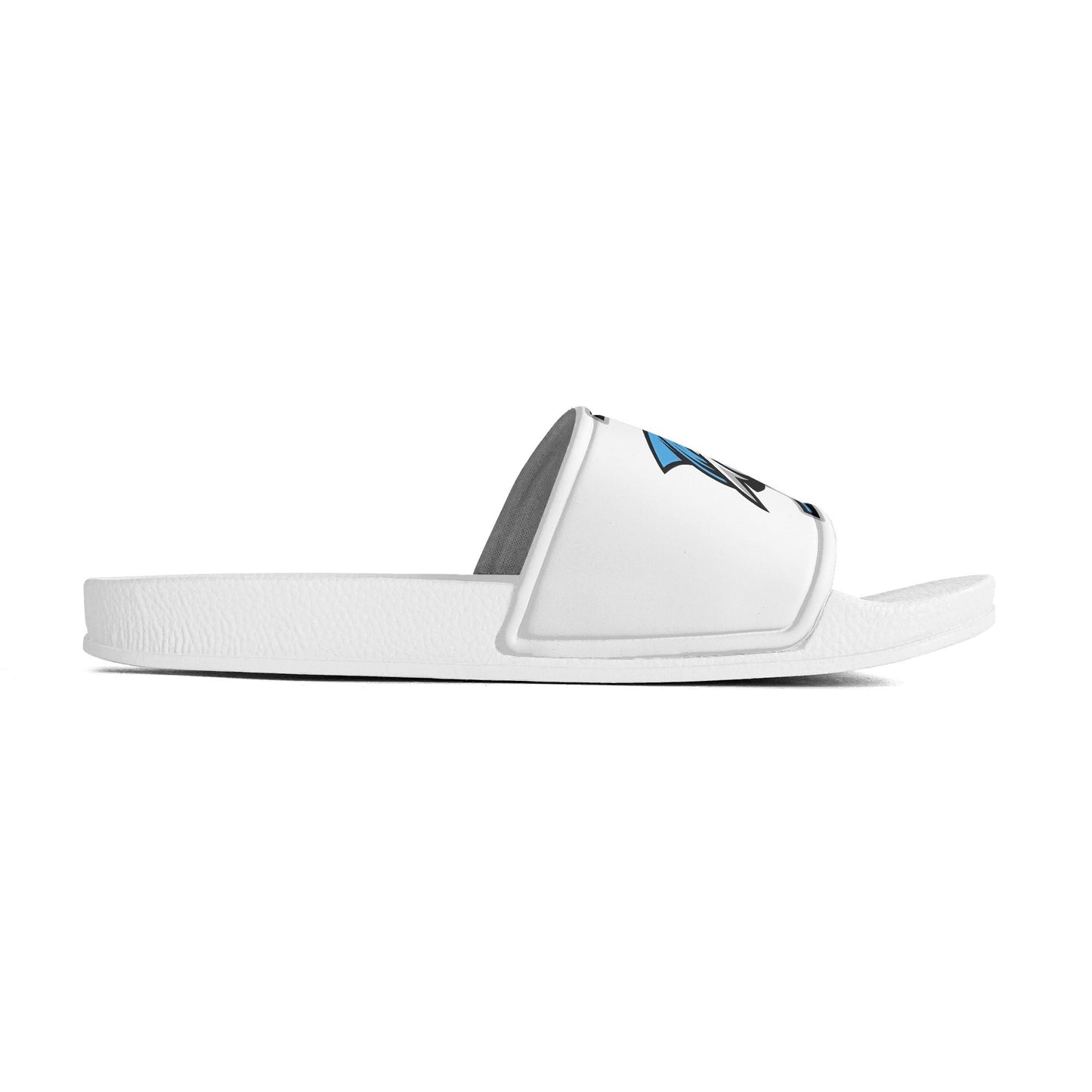 LCC Mens PVC Black and White House Slides/Sandals/Bathroom Slippers