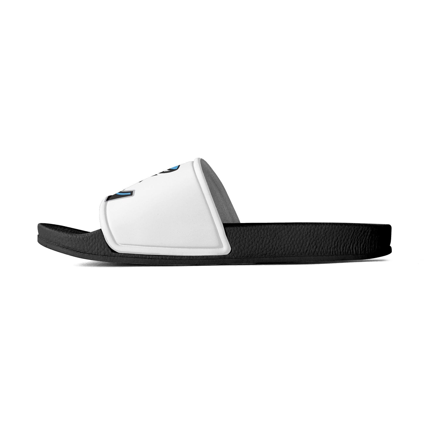 LCC Mens PVC Black and White House Slides/Sandals/Bathroom Slippers