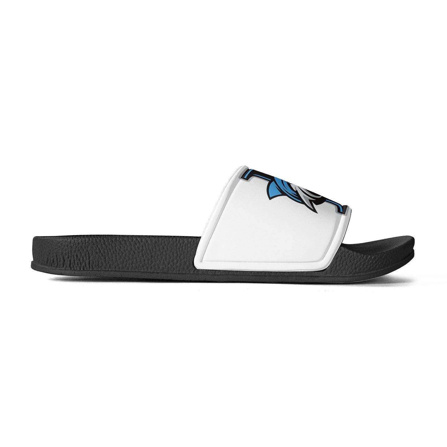 LCC Mens PVC Black and White House Slides/Sandals/Bathroom Slippers