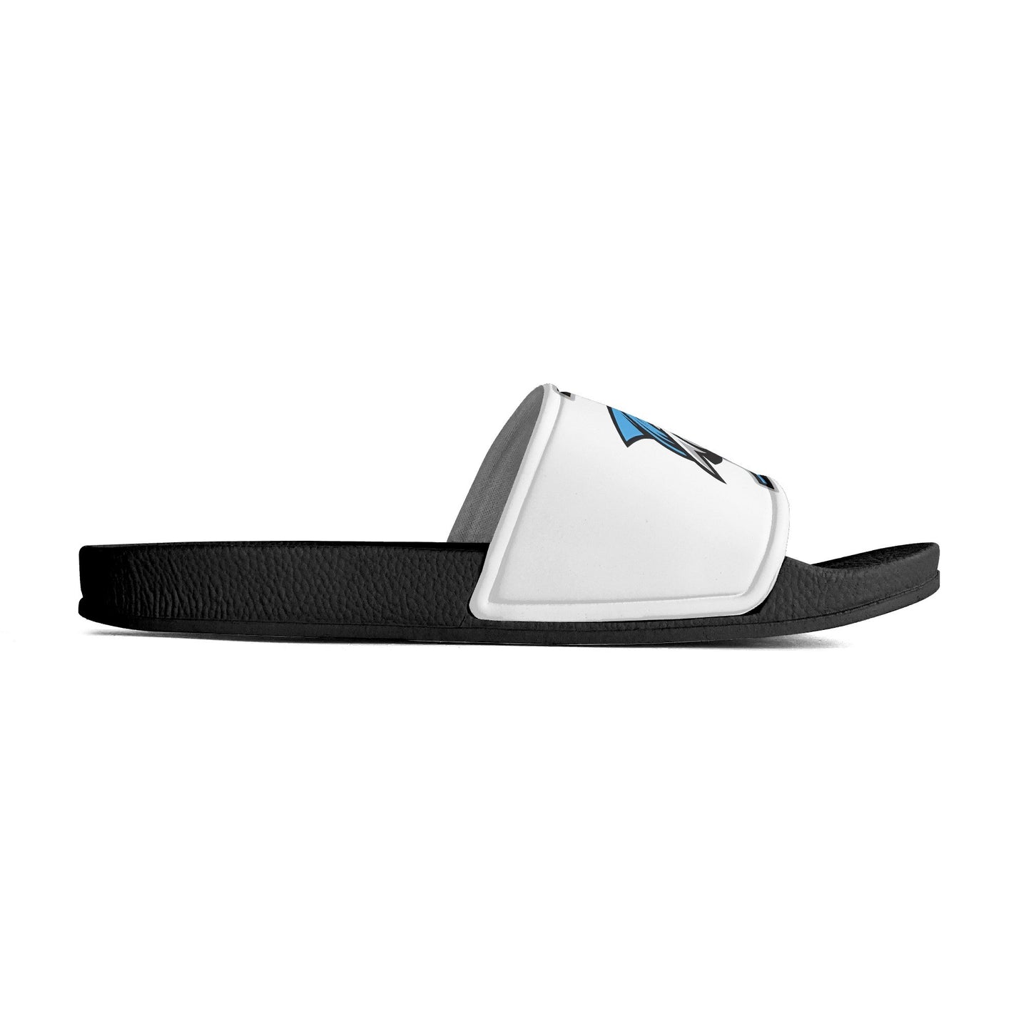 LCC Mens PVC Black and White House Slides/Sandals/Bathroom Slippers