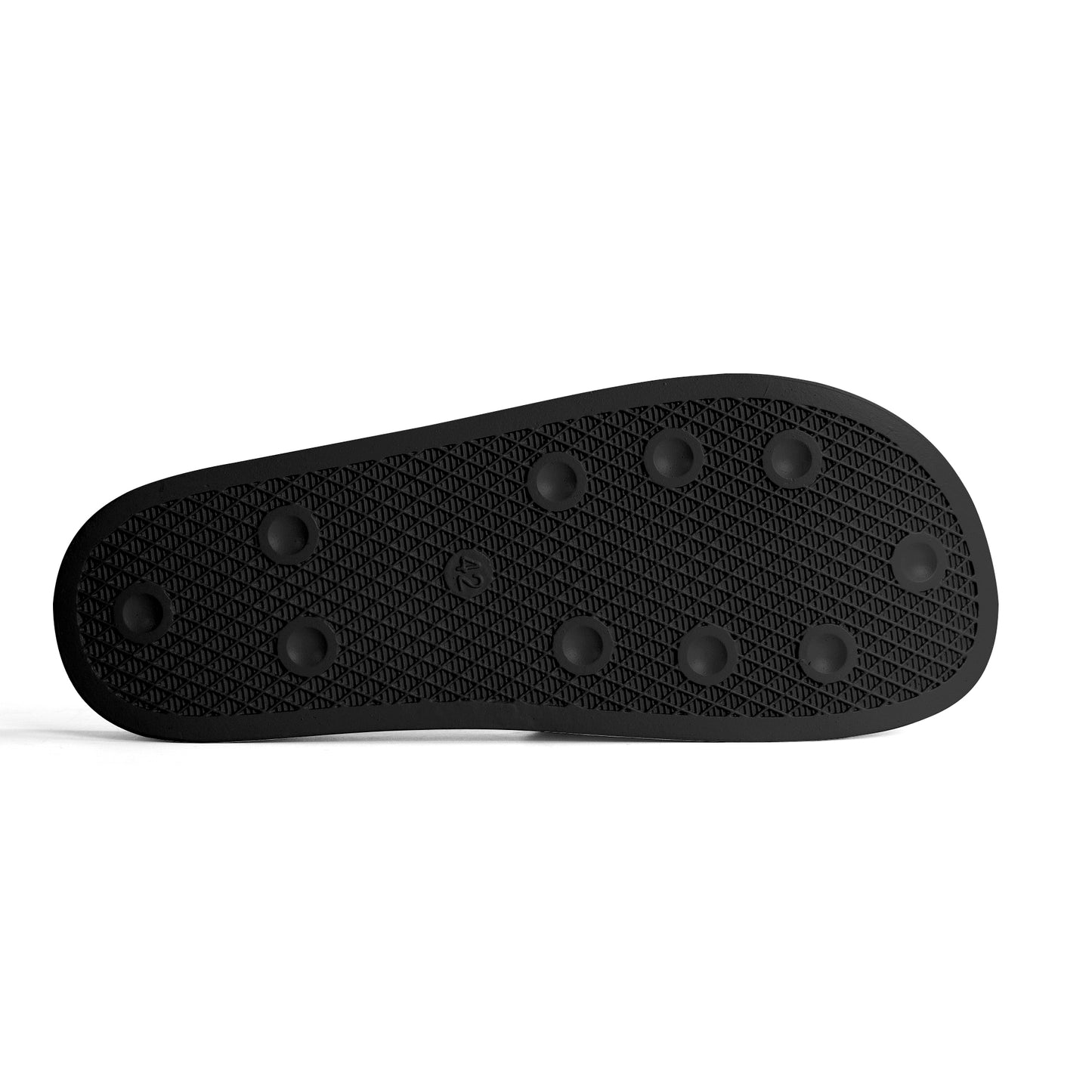 LCC Mens PVC Black and White House Slides/Sandals/Bathroom Slippers