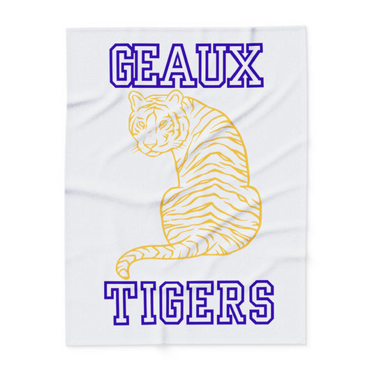 Geaux Tigers White