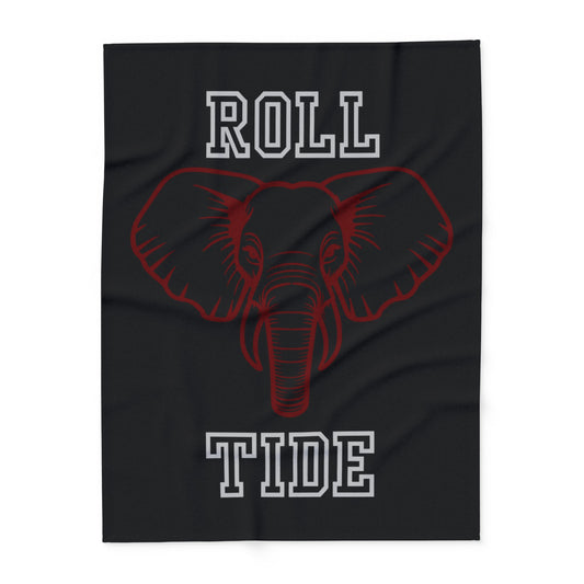 Roll Tide Blanket Black