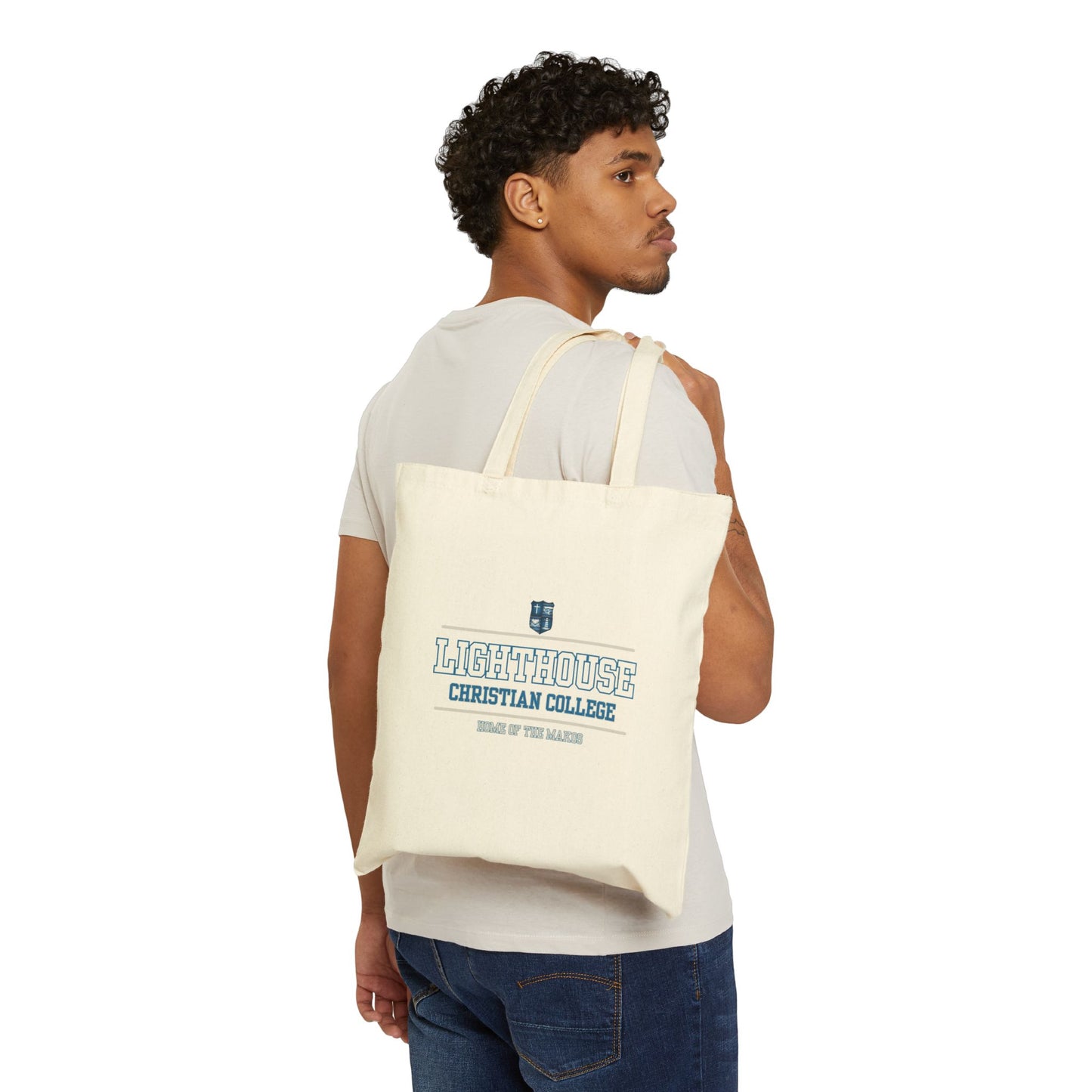 Lighthouse Christian College Shark Canvas Tote Bag